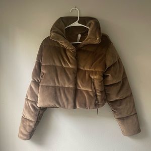 ALO Velour Gold Rush Puffer